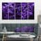 Designart - Purple Crystal Texture Design - Abstract Canvas Art Print